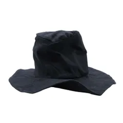 美品 REINHARD PLANK レナードプランク BUCKET コットン サファリ バケットハット ブリム 帽子 M 黒 ブラック メンズ レディース 古着 中古 USED