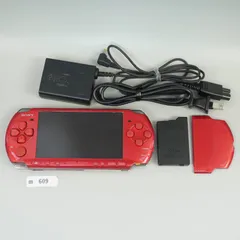 【ｍ609】SONY PSP 3000 本体 ラディアントレッド 動作確認済み