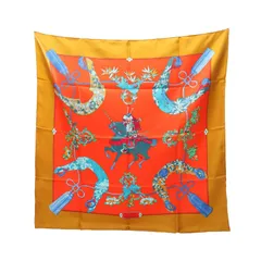 エルメス HERMES スカーフ カレ90 SAMOURAI シルク カレ90 レディース Used A