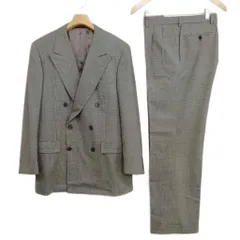 アクアスキュータム AQUASCUTUM グレンチェック ダブルブレスト 6B