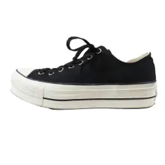 良品 CONVERSE コンバース ALL STAR LIFTED PS OX ラバーソール ローカットスニーカー キャンバス 靴 シューズ ブラック 28cm メンズ 古着 中古 USED