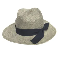 未使用 MAISON DE REEFUR × Ron Herman メゾンドリーファー × ロンハーマン ケンマ草 ハット ソフト 帽子 グレー ネイビー メンズ レディース 古着 中古 USED