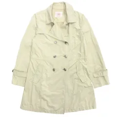 美品 J.PRESS ジェイプレス トレンチ コート ジャケット ブルゾン 碇ボタン 133-5-CCM-GJ サイズ11 ベージュ レディース 古着 中古 USED