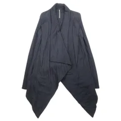 良品 RICK OWENS LILIES リックオウエンス リリーズ 変形コート ショールカラー ジャケット ブルゾン 40 濃紺 ネイビー レディース 古着 中古 USEDのサムネイル