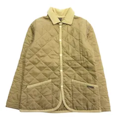 美品 LAVENHAM ラベンハム キルティング ジャケット ブルゾン アウター サイズ34 ベージュ ブラウン レディース 古着 中古 USEDのサムネイル