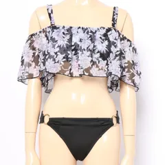 オフショルビキニ04831　ブラック　水着
