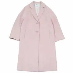 良品 20AW Rene ルネ チェスターコート ロング ロゴ刺繍ボタン ジャケット アウター ウール アンゴラ ブレンド 34 ピンク レディース 古着 中古 USEDのサムネイル