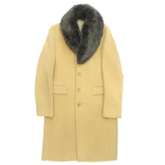 良品 INED イネド ロング コート ジャケット ブルゾン ファー 71-83100170 サイズ2 ベージュ レディース 古着 中古 USED