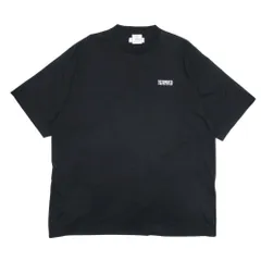 良品 24ss VETEMENTS ヴェトモン ショートスリーブ 半袖 クルーネック ロゴ コットン Tシャツ カットソー XS 黒 UE64TR500BW メンズ レディース 古着 中古 USEDのサムネイル