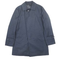 スコットランド製 Mackintosh ステンカラーコート 比翼ボタン ネイビー 