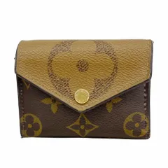 ルイ・ヴィトン(Louis Vuitton) ルイ・ヴィトン 三つ折り財布 モノグラム・ジャイアントリバース ポルトフォイユゾエ M80725 ブラウンレディース