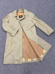 【中古品】Burberrys バーバリーズ ヴィンテージ ステンカラーコート バルマカーンコート ライナー付き イギリス製 Lサイズ相当【A4/0401-1】のサムネイル