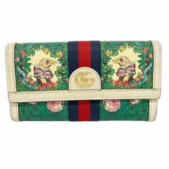 グッチ(Gucci) グッチ 長財布 オフィディア ヒグチユウコ 523153 グリーン ホワイト レディースのサムネイル