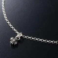新品 シルバー925 クロス プラス チャーム ペンダント ネックレス メンズ レディース ユニセックス シルバーアクセ ギフト 66