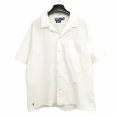 ポロ バイ ラルフローレン Polo by Ralph Lauren ロンハーマン別注 オックスフォード オープンカラー シャツ 美品 半袖 XXL ホワイト
