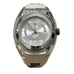 ★稼働品★ グッチ GUCCI 137.1 メンズ腕時計 ホワイト クオーツ シルバー文字盤 キングラム[01]のサムネイル