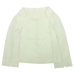 美品 22ss ADEAM アディアム Daydream Blouse デイドリームブラウス シャツ カットソー 長袖 オープンカラー S イエロー レディース 古着 中古 USEDのサムネイル