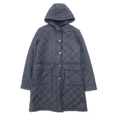 良品 MACKINTOSH マッキントッシュ GRANGE インサイドボア フード キルティング コート 中綿 アウター 38 紺 ネイビー 英国製 レディース 古着 中古 USEDのサムネイル