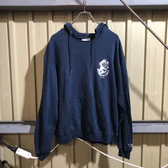 2341 Champion ネイビー パーカー M チャンピオン スウェット 古着卸 アメリカ仕入
