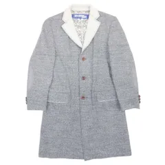 美品 16aw JUNYA WATANABE MAN ジュンヤワタナベマン コムデギャルソン ダブルフェイス スウェット コート エルボーパッチ M グレー メンズ 古着 中古 USEDのサムネイル