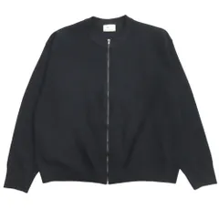 新品同様 EMMA CLOTHES エマ クローズ ニット ジャケット ブルゾン 無地 L ネイビー メンズ 古着 中古 USEDのサムネイル