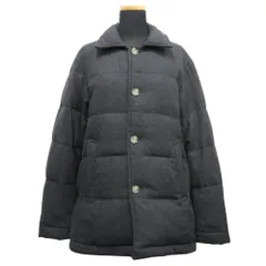 美品 JOURNAL STANDARD ジャーナルスタンダード ウール ダウン ジャケット ブルゾン サイズS チャコールグレー メンズ 古着 中古 USED