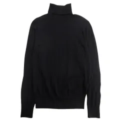 美品 Polo by Ralph Lauren ポロ バイ ラルフローレン タートルネック ニット セーター ウール L ネイビー メンズ 古着 中古 USED
