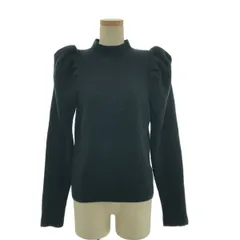 SEVEN TEN by MIHO KAWAHITO / セブンテンバイミホカワヒト | ブークレパワーショルダーニット | M | ブラック | レディース