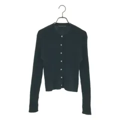 TSURU by Mariko Oikawa / ツルバイマリコオイカワ | クルーネック リブ カーディガン | F | ブラック | レディース