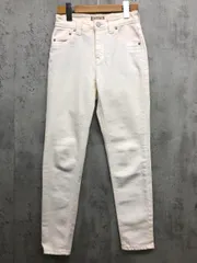 Yanuk ヤヌーク 57121068 RUTH スリム テーパード デニムパンツ size21/白 ■■ レディース
