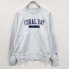 古着 used　Champion　チャンピオン　リバースウィーブ　スウェット/トレーナー　カプセルプリント　霜降りグレー　Sサイズ