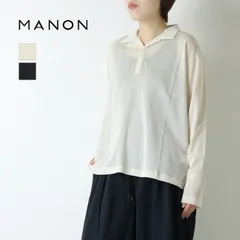 マノン MANON ストレッチチュールポロシャツ/STRECH TULE POLO SHT MNN-C-181 長袖 透け感 日本製 レディース 2026春夏のサムネイル