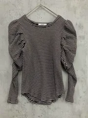 snidel スナイデル SWCT224168 ワッフルボリュームスリーブ トップス カットソー sizeONE/ブラウン系 ■■ レディース