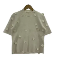 AKIRA NAKA 半袖Tｼｬﾂ･ｶｯﾄｿｰ Elsa dot panel knit 1 ﾎﾜｲﾄのサムネイル