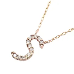 Folli Follie フォリフォリ イニシャル S ネックレス K10PG/ダイヤモンド0.07ct【いおき質店】