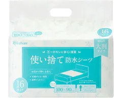 防水シーツ 介護 使い捨て 介護 使い捨て防水シーツ大判タイプ ショート 32枚入 幅100×長さ90cm TS-S32 アイリスオーヤマのサムネイル