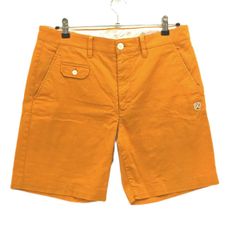 美品 パーリーゲイツ ハーフパンツ 短パン 紺 白 カーゴパンツ M〜L