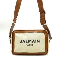 国内希少　BALMAN バルマン　B-Army ショルダーバッグ　クロスボディ　斜め掛け　ロゴ　レザー　キャンバス　レディースのサムネイル