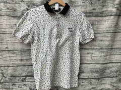 RAF SIMONS×FRED PERRY 花柄 半袖ポロシャツ サイズ36 ラフシモンズ フレッドペリー