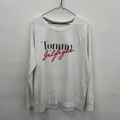Y144 Tommy Hilfiger スウェット XL 白 ロゴプリント トミーヒルフィガー 古着卸 アメリカ仕入