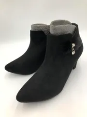 未使用品■VANITY BEAUTY バニティービューティー V68327 チャーム付ファー ショート ブーツ sizeM/黒 ■■ レディース