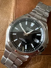 シチズン☆アテッサ　電波ソーラー時計☆チタン☆エコドライブ☆メンズ