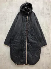 LAUTREAMONT ロートレアモン 3104-18726 フーデッド中綿キルティング コート size38/黒 ■■◎レディース