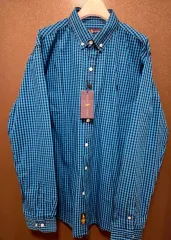 XL ポロ ラルフローレン CHECK シャツ ブルー