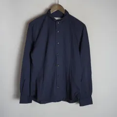HIGH STREET ハイストリート シャドー ストライプ シャツ 632-9273001 紺 M 1521Q★4のサムネイル