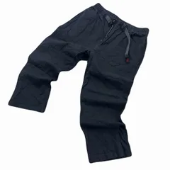 グラミチ イージーパンツ メンズ Mサイズ ブラック ベルト付き テーパード ストレッチ コットンパンツ 伸縮性 カジュアル