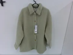 【TAKA71-87】◇タグ付き UNIQLO ユニクロ ボアフリースショートコート 3XLサイズ NATURALカラー レディース