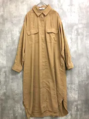 URBAN RESEARCH SonnyLabel アーバンリサーチ サニーレーベル LA04-26T018 ワーク シャツ ワンピース sizeF/オーカー ■■ レディース