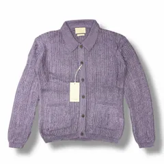 参考上代46200円 未使用 YOKE 25SS SILK MOHAIR BUTTONED CARDIGAN シルクモヘヤボタンカーディガン ニット ヨーク YK25SS0954S ラベンダー 2 （11963M）のサムネイル