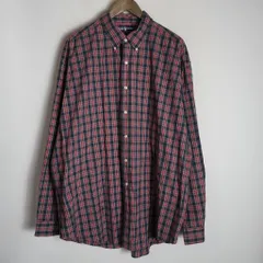 Ralph lauren ラルフローレン BLAKE B.D. SHIRT 長袖 ボタンダウン チェック シャツ 赤系 サイズXXL 1469Q★4
